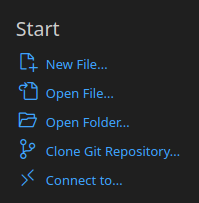 Open folder